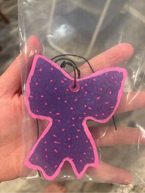 Purple & Pink Bow-Shaped Pendant Air Freshener